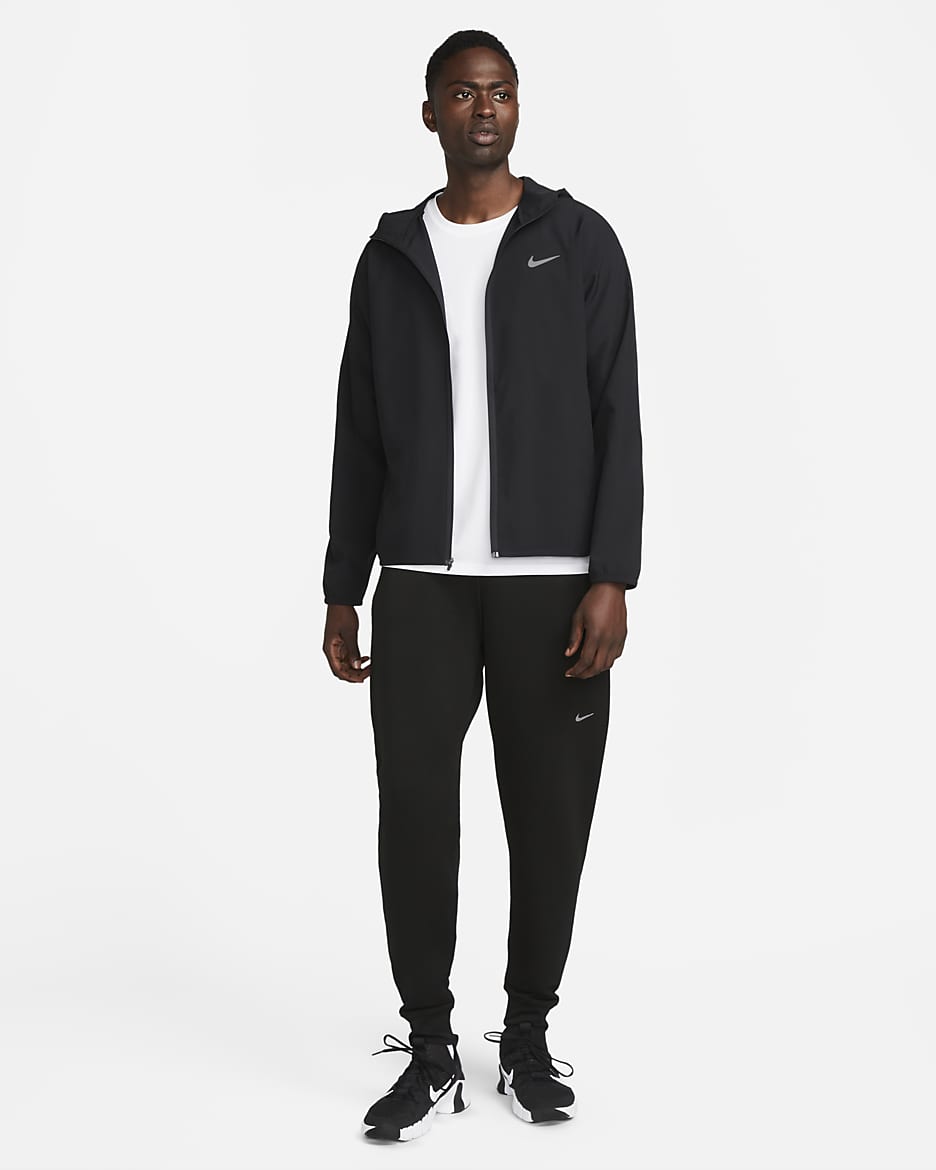 Nike dri fit black tracksuit hotsell